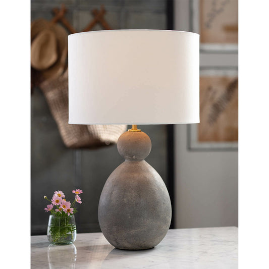 Playa Table Lamp by Regina Andrew in brown. Made from ceramic in a eclectic & global style.