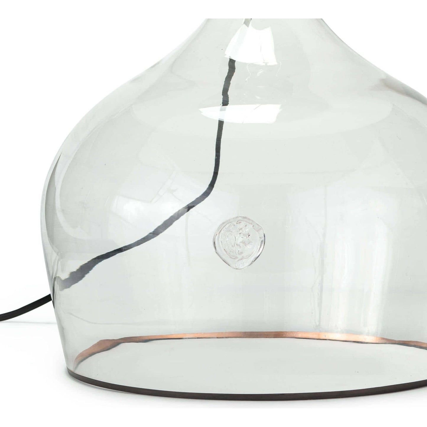 006 SR-833958 | Closeup | Demi John Table Lamp by Regina Andrew in clear. Made from glass in a coastal style.