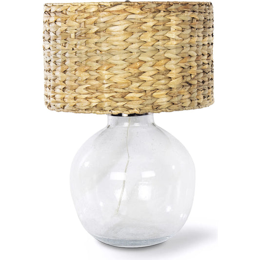 Freesia Glass Table Lamp by Regina Andrew in clear. Made from glass in a rustic style.