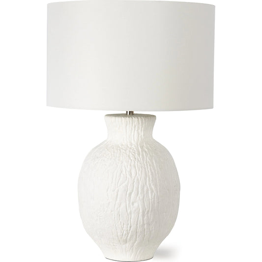 Willow Table Lamp by Regina Andrew in white. Made from aluminum in a modern style.