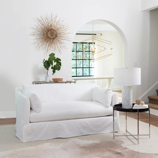 Heavenly Mother of Pearl Table Lamp by Regina Andrew in neutral. Made from mother of pearl in a modern style.