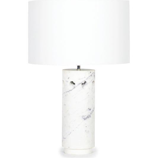 Odin Marble Table Lamp by Regina Andrew in white. Made from marble in a modern style.