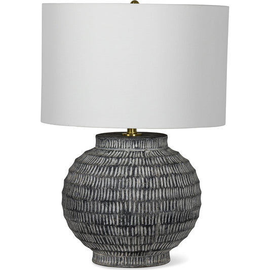 Adobe Ceramic Table Lamp by Regina Andrew in brown, black. Made from ceramic in a cottage & farmhouse style.