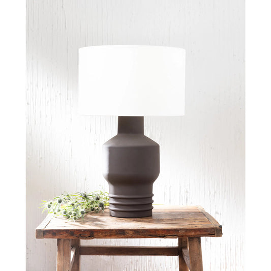 Lewis Ceramic Table Lamp by Regina Andrew in black. Made from ceramic in a modern style.