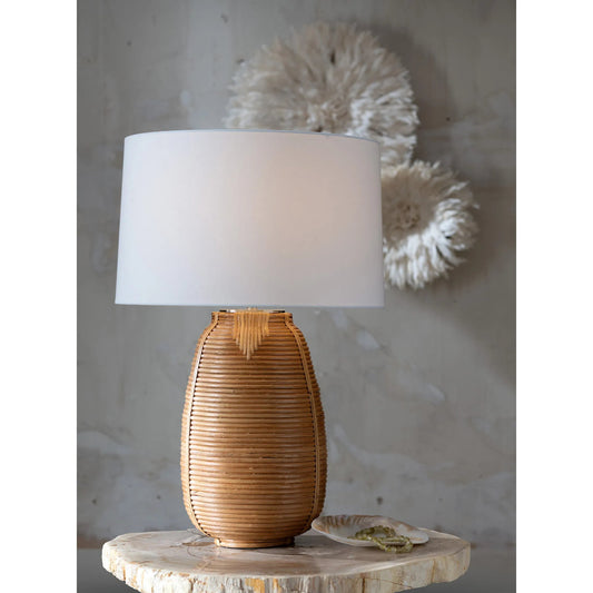 Jayden Table Lamp by Regina Andrew in natural brown. Made from natural material in a rustic style.