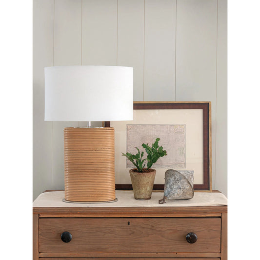 Resort Bedside Table Lamp by Regina Andrew in brown and natural. Made from natural material in a rustic style.