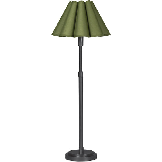 001 SI-2262631 | Primary Silo | Polly Buffet Lamp, Green by Regina Andrew in blackened brass. Made from steel in a modern style.