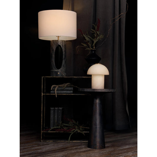 Bonnie Alabaster Mini Lamp by Regina Andrew in neutral and natural stone. Made from alabaster in a unique style.