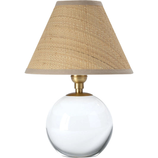 Giorgio Crystal Mini Lamp, Rattan by Regina Andrew. Made from crystal in a modern style.