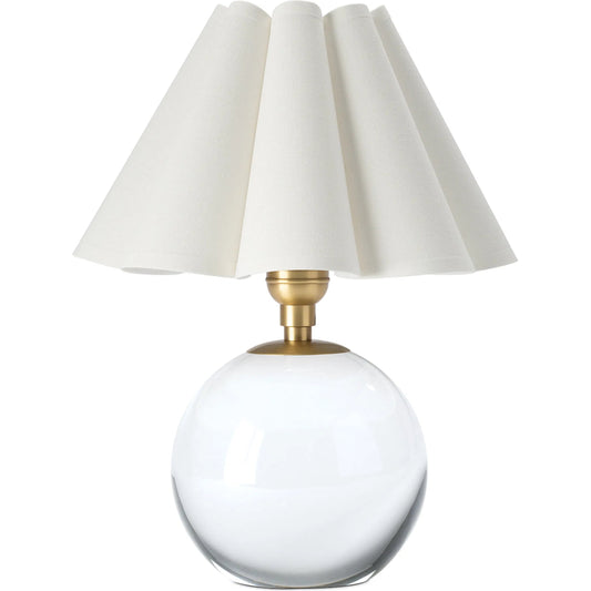 Giorgio Crystal Mini Lamp, White by Regina Andrew. Made from crystal in a modern style.