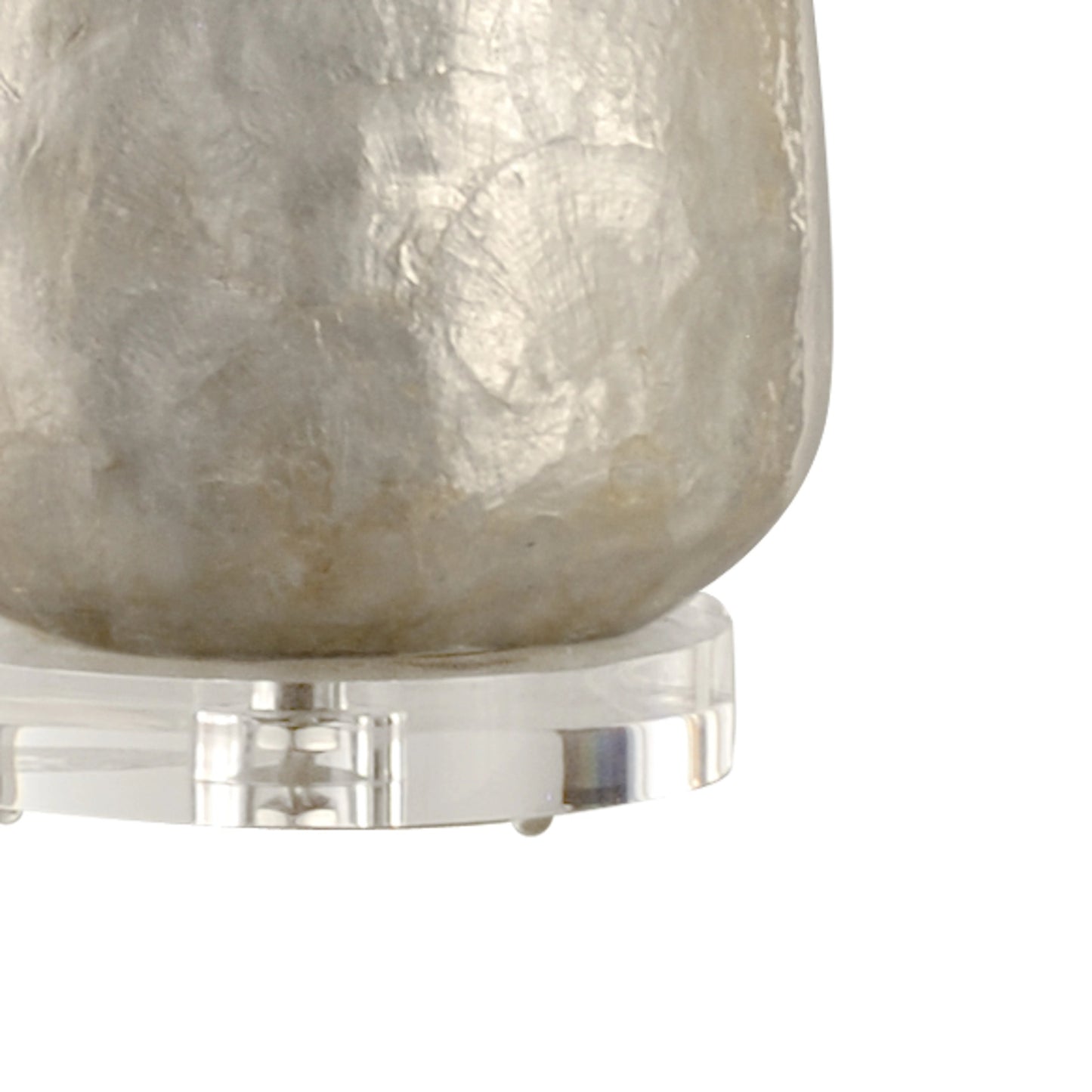 002 SR-386384 | Additional Silo | Shell Covered Urn Lamp by Wildwood in natural capiz, clear. Made from unique in a modern style.