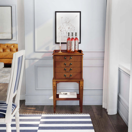 Hardwick 4-Drawer Chest by Butler Specialty Company in medium brown and olive ash. Made from wood solids, wood products, wood veneers in a traditional style.