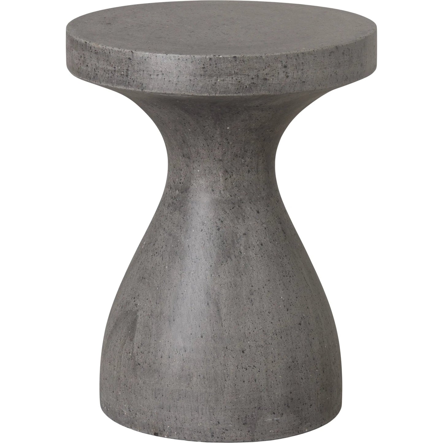 000 SI-2630360 | Primary Silo | Caemen Indoor/Outdoor Tear Drop Stool Table by Emissary in terrazzo gray and matte. Made from terrazzo in a unique style.