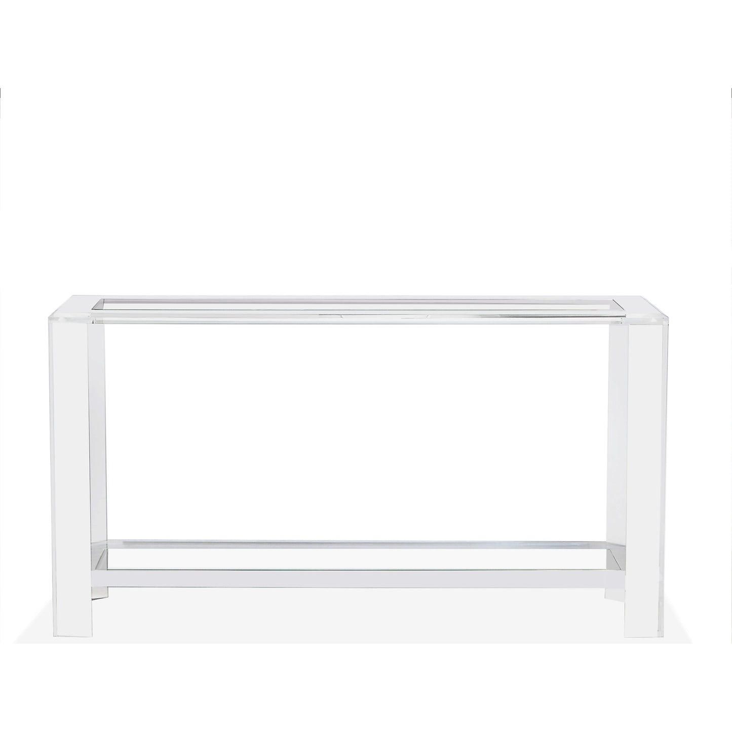 002 S-224244 | Additional Silo | Surrey Grand Console by Interlude Home in clear, clear glass. Made from acrylic, glass in a modern style.