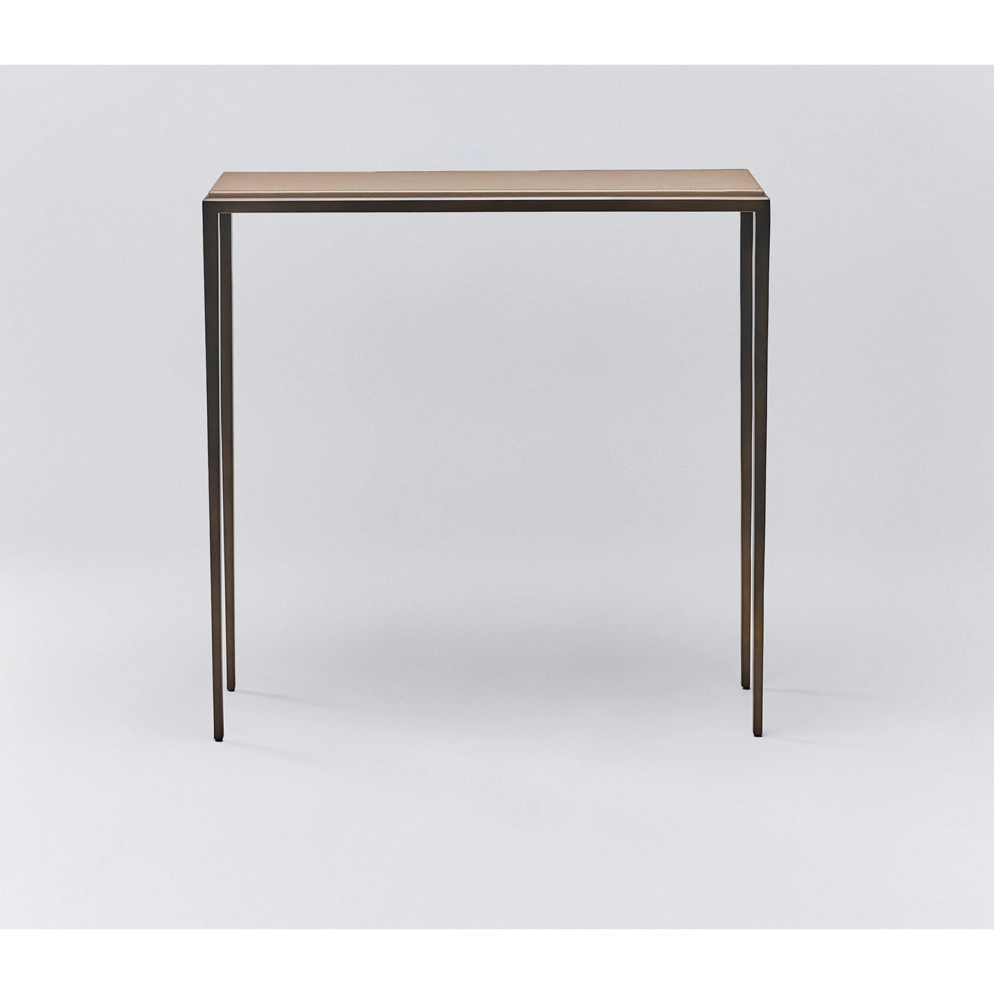 006 SI-2122643 | Additional Silo | Auburn Small Console by Interlude Home. Made from wood, cast iron, leather in a modern style.