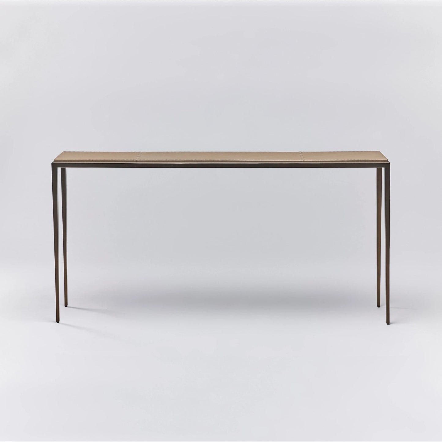 005 SI-2122639 | Additional Silo | Auburn Console Table by Interlude Home. Made from wood, cast iron, leather in a modern style.