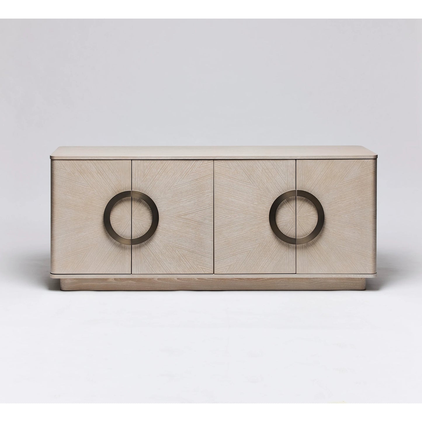 002 SI-2122705 | Additional Silo | Cabot Credenza by Interlude Home in cliffside grey, brushed steel. Made from oak, steel in a modern style.