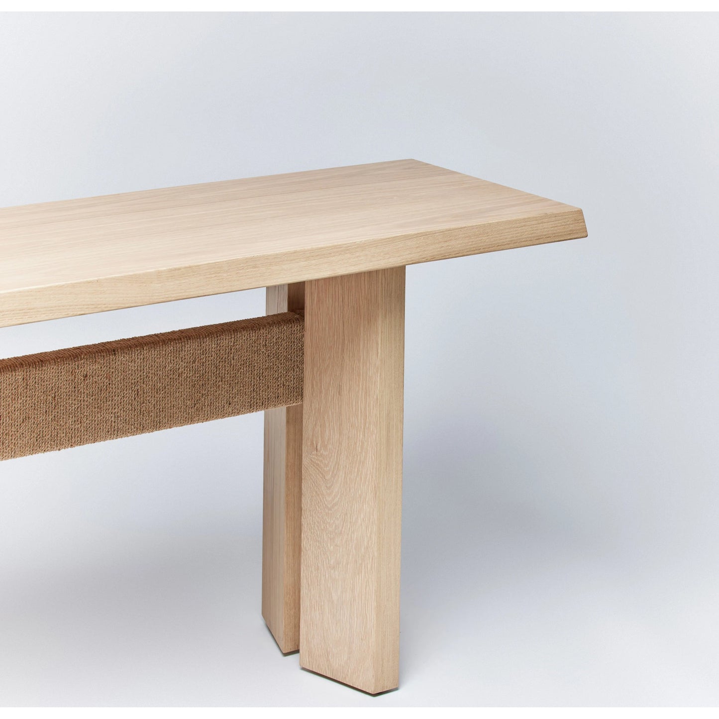 007 SI-2130782 | Closeup | Lummus Console Table by Interlude Home in pale natural. Made from oak in a modern style.