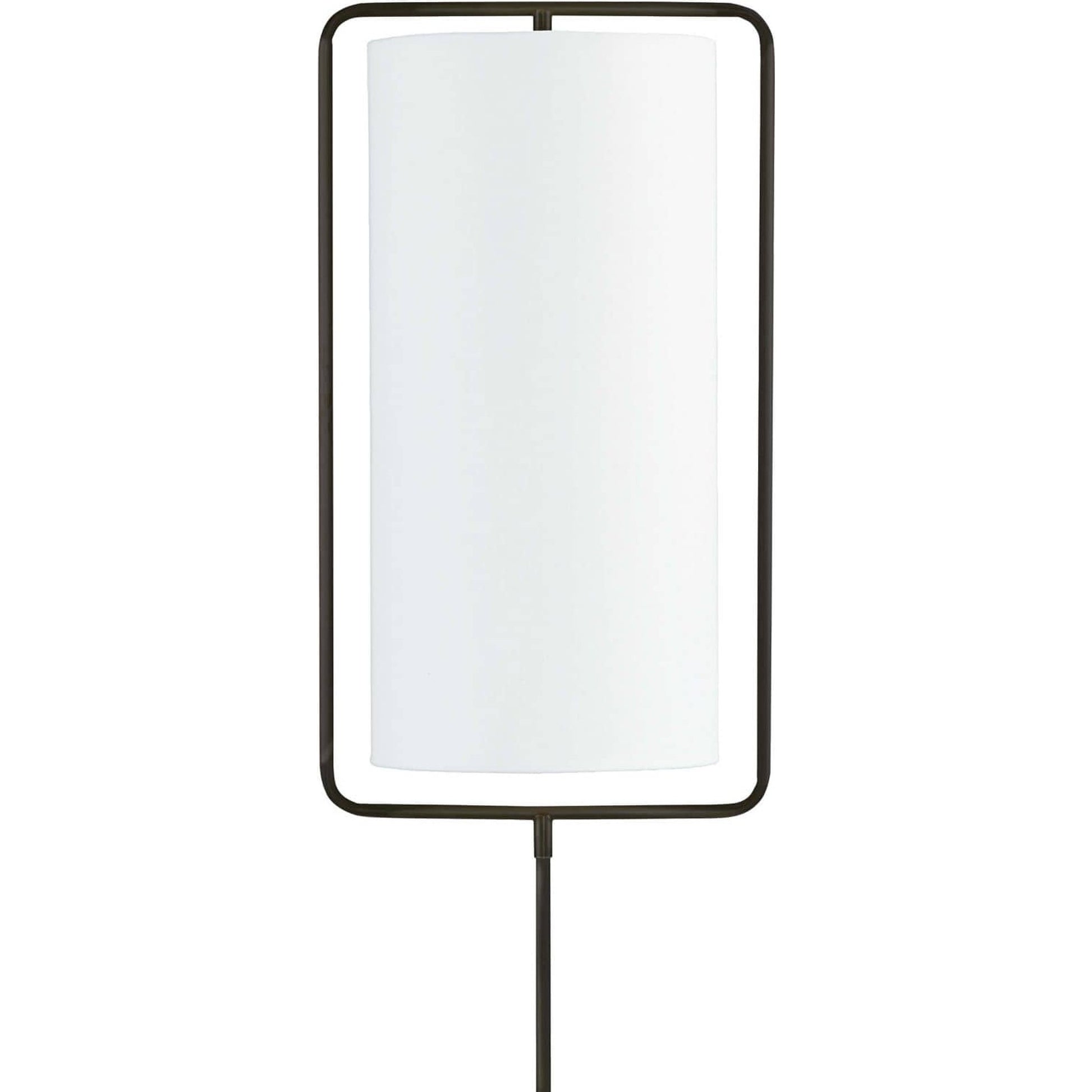 Geo Rectangle Floor Lamp by Regina Andrew in brass and natural brass. Made from steel in a modern style.