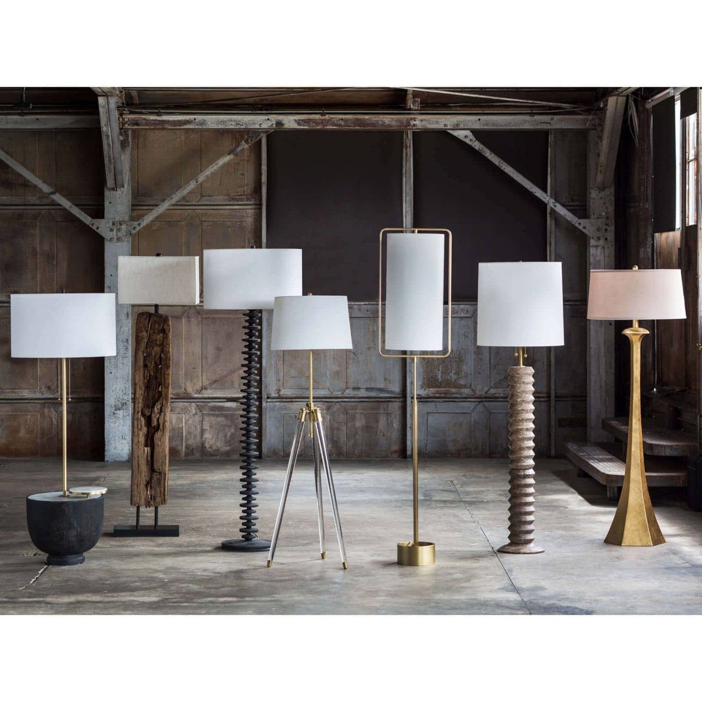 008 S-286901 | Lifestyle | Fishbone Floor Lamp by Regina Andrew in ebony and ebony. Made from birch wood in a cottage & farmhouse style.