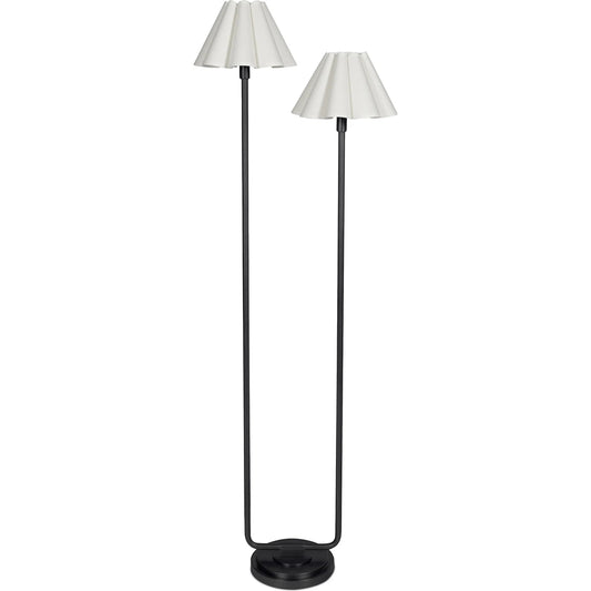 Polly Floor Lamp, White by Regina Andrew. Made from steel in a modern style.