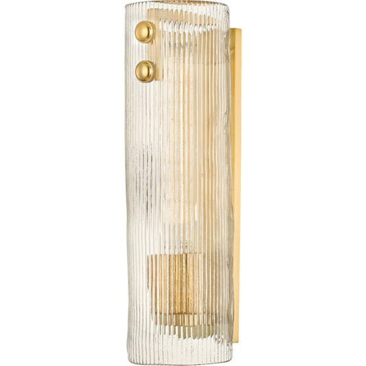 Prospect Park Wall Sconce by Hudson Valley. Made from steel in a transitional style.