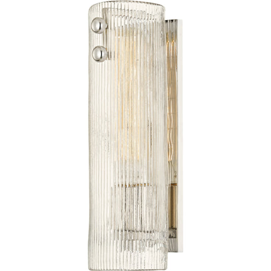 Prospect Park Wall Sconce by Hudson Valley. Made from steel in a transitional style.