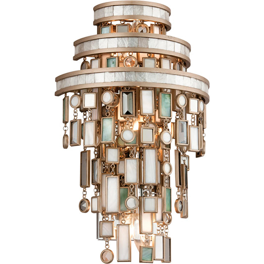 001 SI-2072723 | Primary Silo | Dolcetti Wall Sconce by Corbett in dolcetti silver. Made from hand crafted iron in a transitional style.