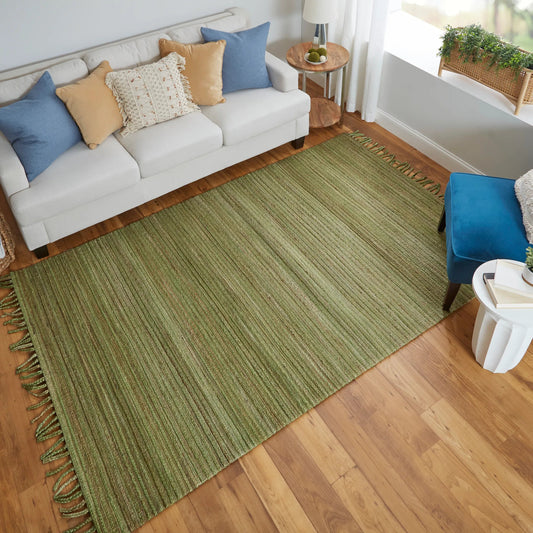 Crestwood Transitional Solid Rug - I0565 by Feizy in green, brown. Made from jute in a unique style.
