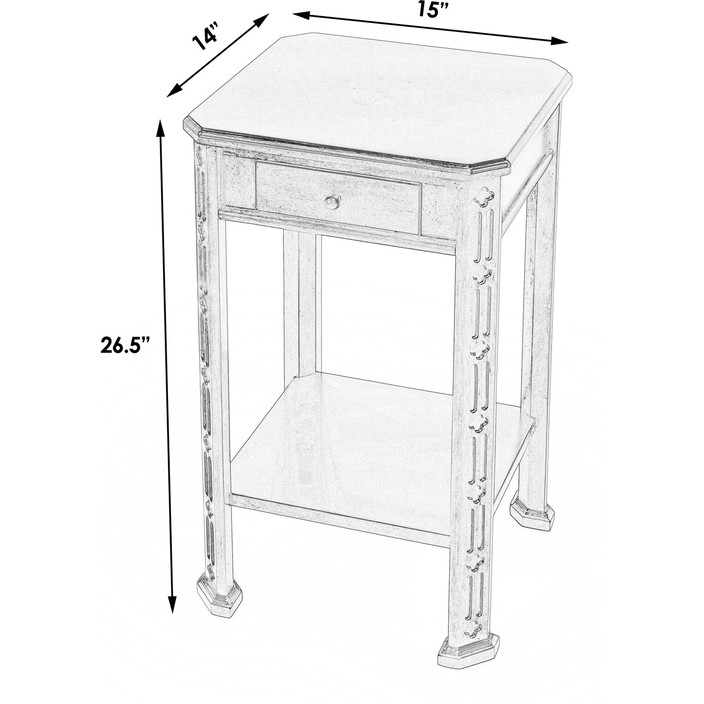 016 O-BUTLER-1486024 | Additional Silo | Moyer Accent Table by Butler Specialty Company. Made from unique in a traditional style.