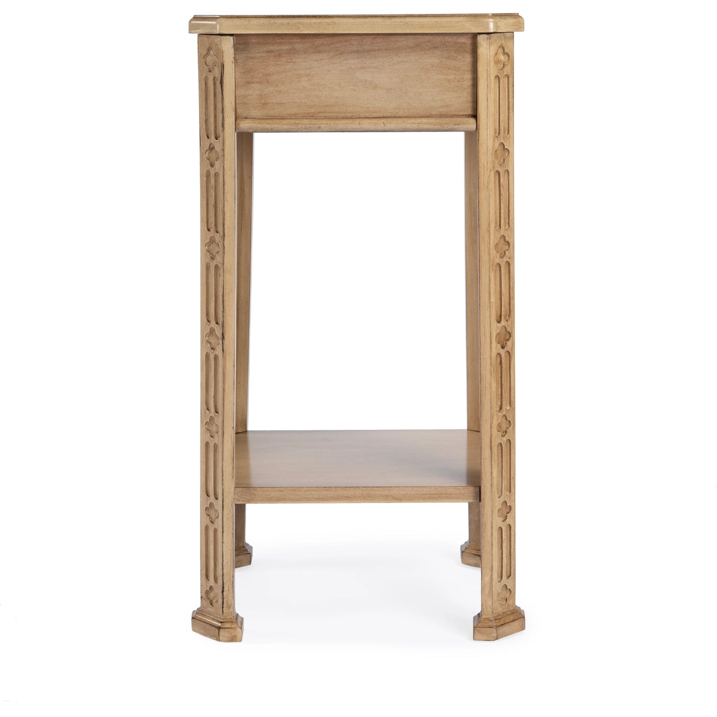 006 SI-2077689 | Additional Silo | Moyer Side Table with Storage by Butler Specialty Company in beige and antique beige. Made from rubberwood solids, mdf, cherry and maple veneers in a cottage & farmhouse style.