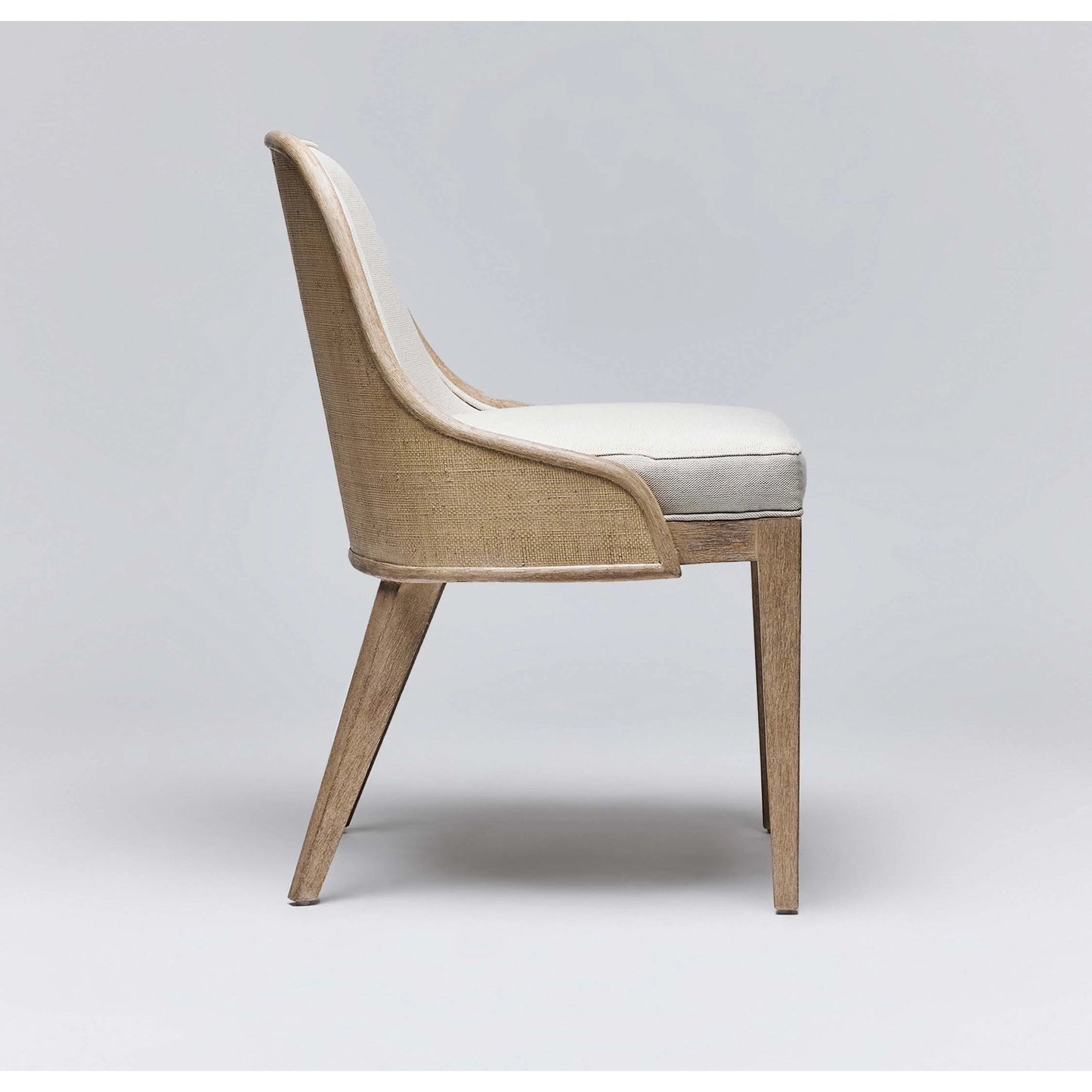 008 SI-2123121 | Additional Silo | Siesta Dining Chair by Interlude Home. Made from mahogany, raffia, flax weave in a modern style.