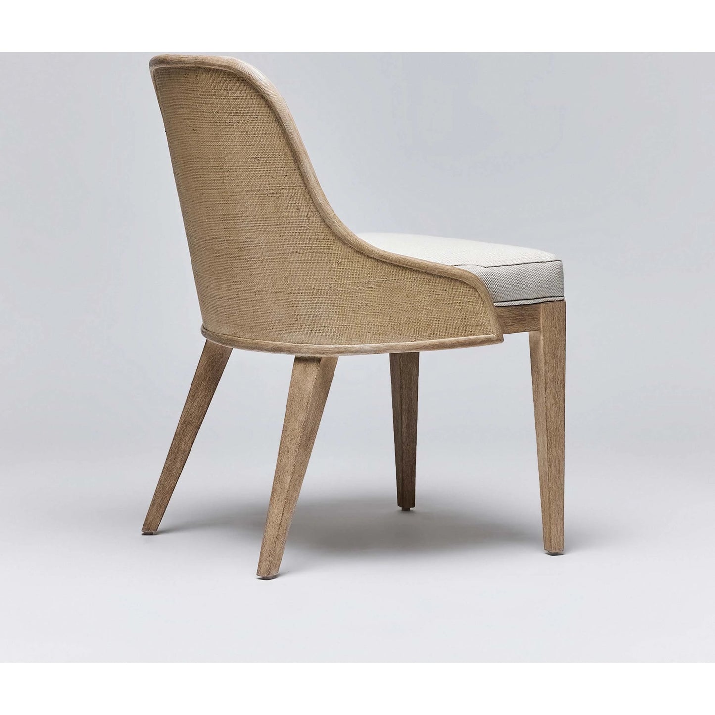 009 SI-2123121 | Additional Silo | Siesta Dining Chair by Interlude Home. Made from mahogany, raffia, flax weave in a modern style.