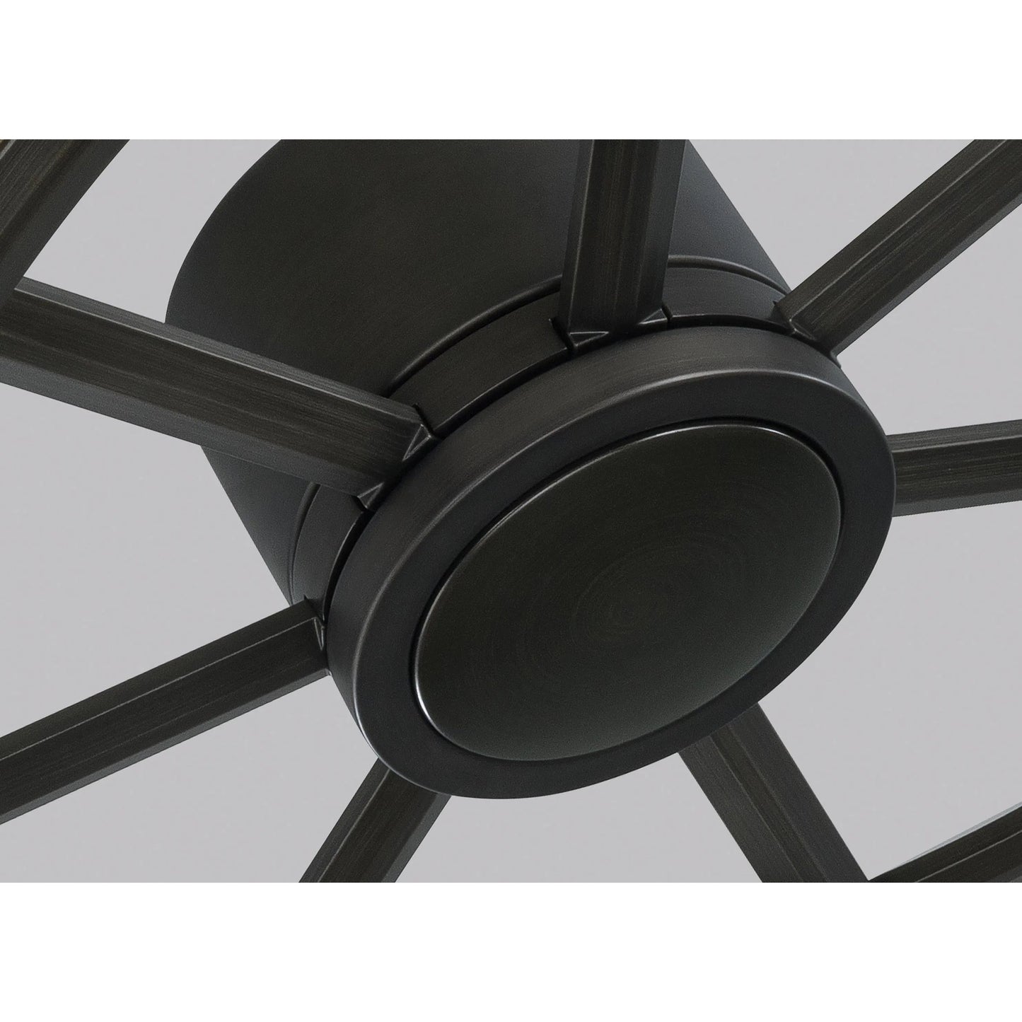 008 S-283763 | Closeup | Prairie Fan by Monte Carlo in aged pewter. Made from steel in a modern style.