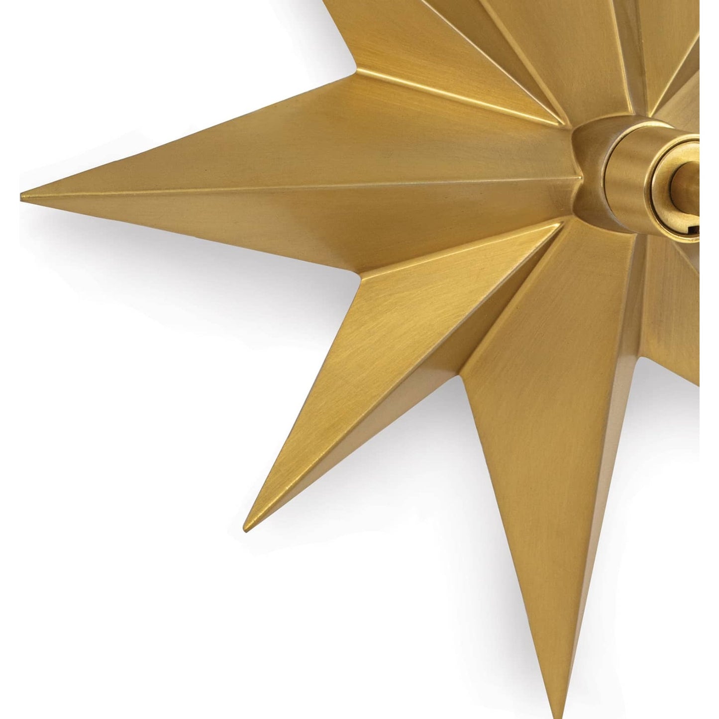 005 SI-1759152 | Closeup | Etoile Sconce in Natural Brass by Regina Andrew in natural brass. Made from steel in a coastal style.
