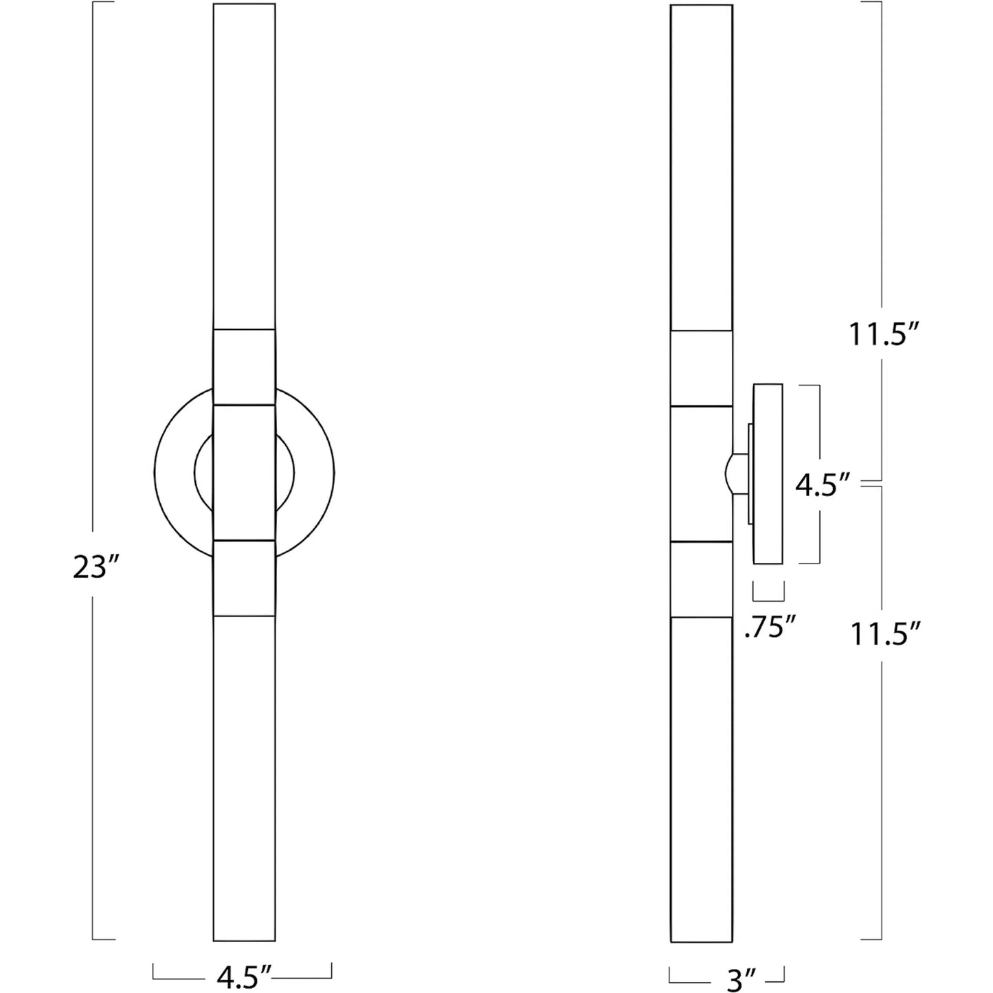 012 SI-1949132 | Unknown | Wick Hilo Sconce by Regina Andrew. Made from steel in a modern style.