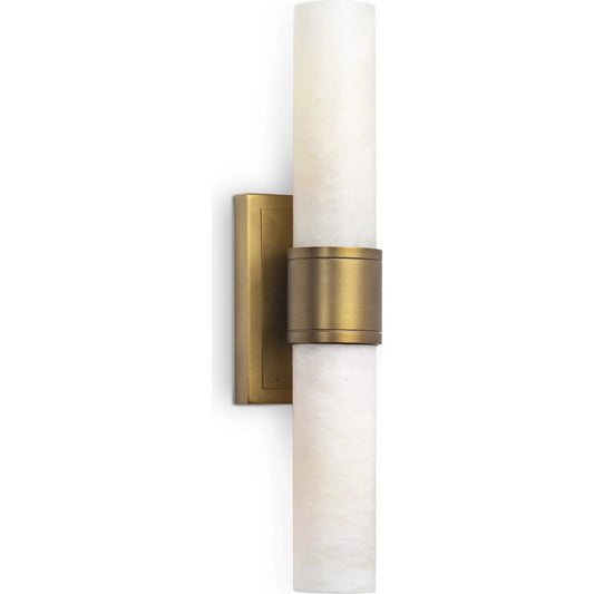Emmett Sconce by Regina Andrew in natural stone. Made from alabaster in a modern style.