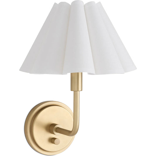 001 SI-2262696 | Primary Silo | Polly Sconce Single, White by Regina Andrew. Made from steel in a modern style.