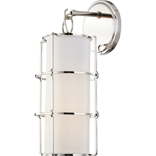 Sovereign Wall Sconce by Hudson Valley. Made from steel in a modern style.