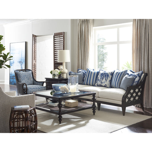 Sumatra Chair by Tommy Bahama Home in kona. Made from unique in a coastal style.