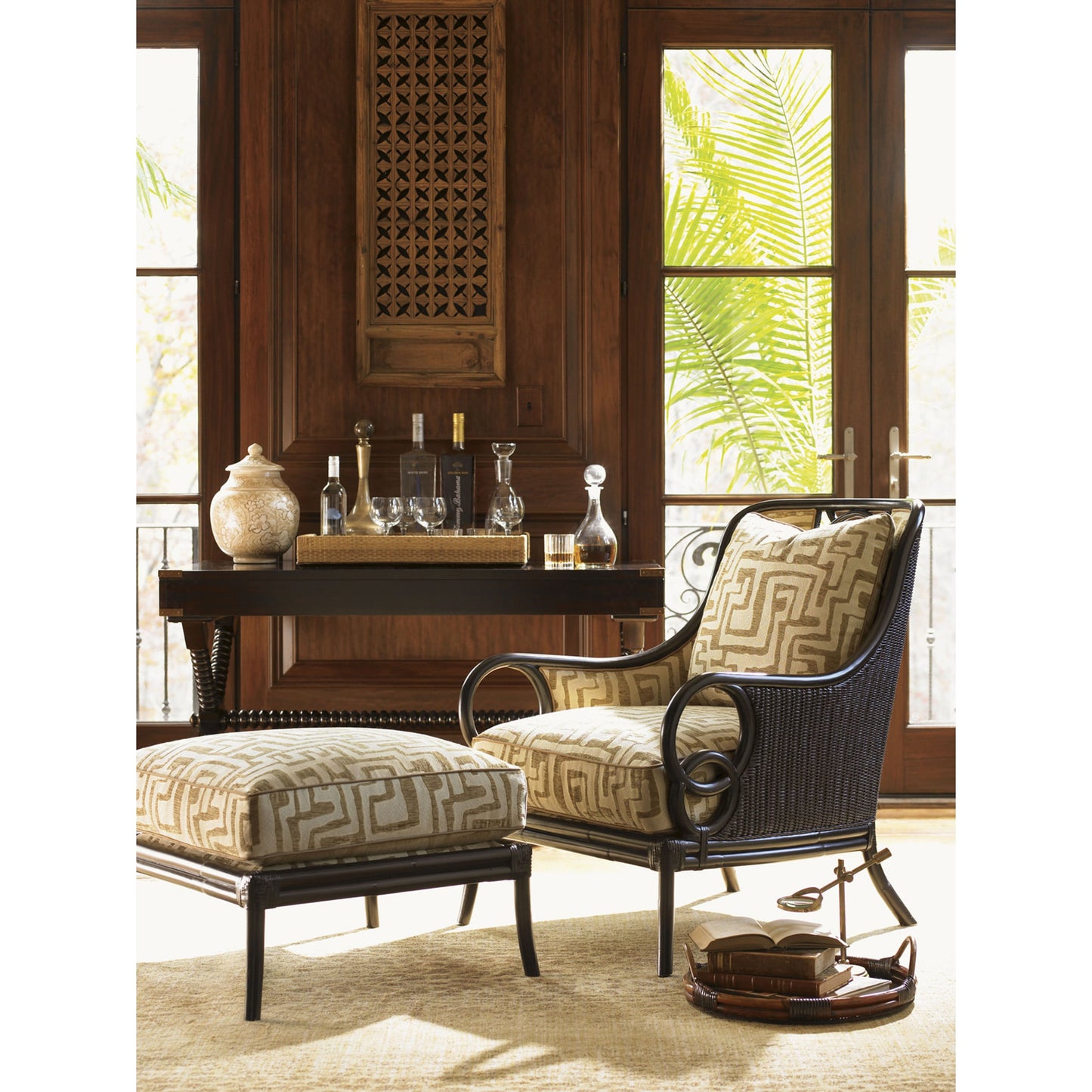 004 SR-836347 | Lifestyle | Poets Crossing Writing Desk by Tommy Bahama Home. Made from unique in a transitional style.