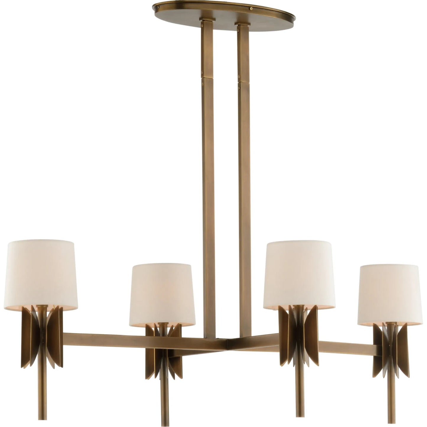 001 SI-2335355 | Primary Silo | Tilling Chandelier by Wildwood in gold and antique brass. Made from unique in a modern style.