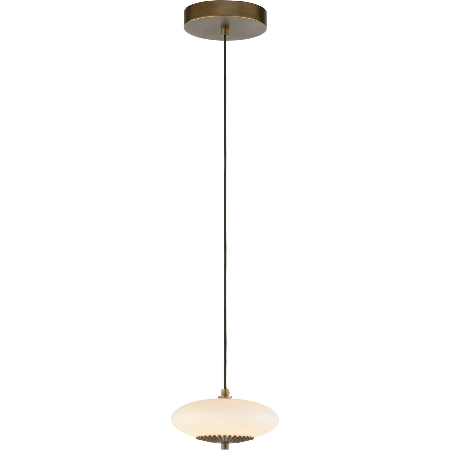 001 SI-2104309 | Additional Silo | Collier Pendant by Wildwood in antique brass, milk. Made from unique in a modern style.