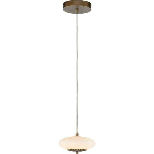 001 SI-2104309 | Primary Silo | Collier Pendant by Wildwood in antique brass, milk. Made from unique in a modern style.