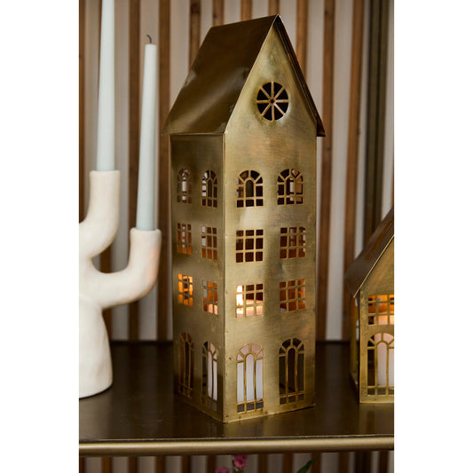 Township House 2 (Set of 2) by Accent Decor in brass. Made from metal in a modern style.