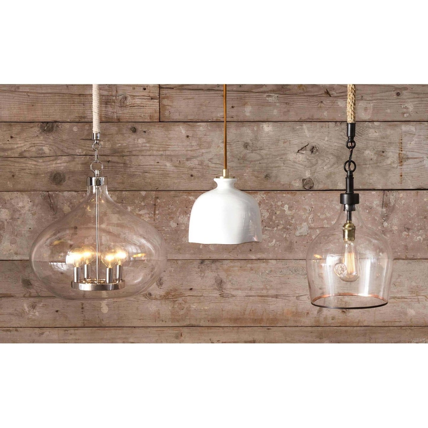 007 S-286734 | Lifestyle | Bianca Ceramic Pendant by Regina Andrew in white, natural and white. Made from ceramic in a modern style.