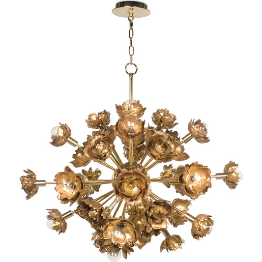 Adeline Chandelier by Regina Andrew in gold and gold. Made from steel in a eclectic & global style.