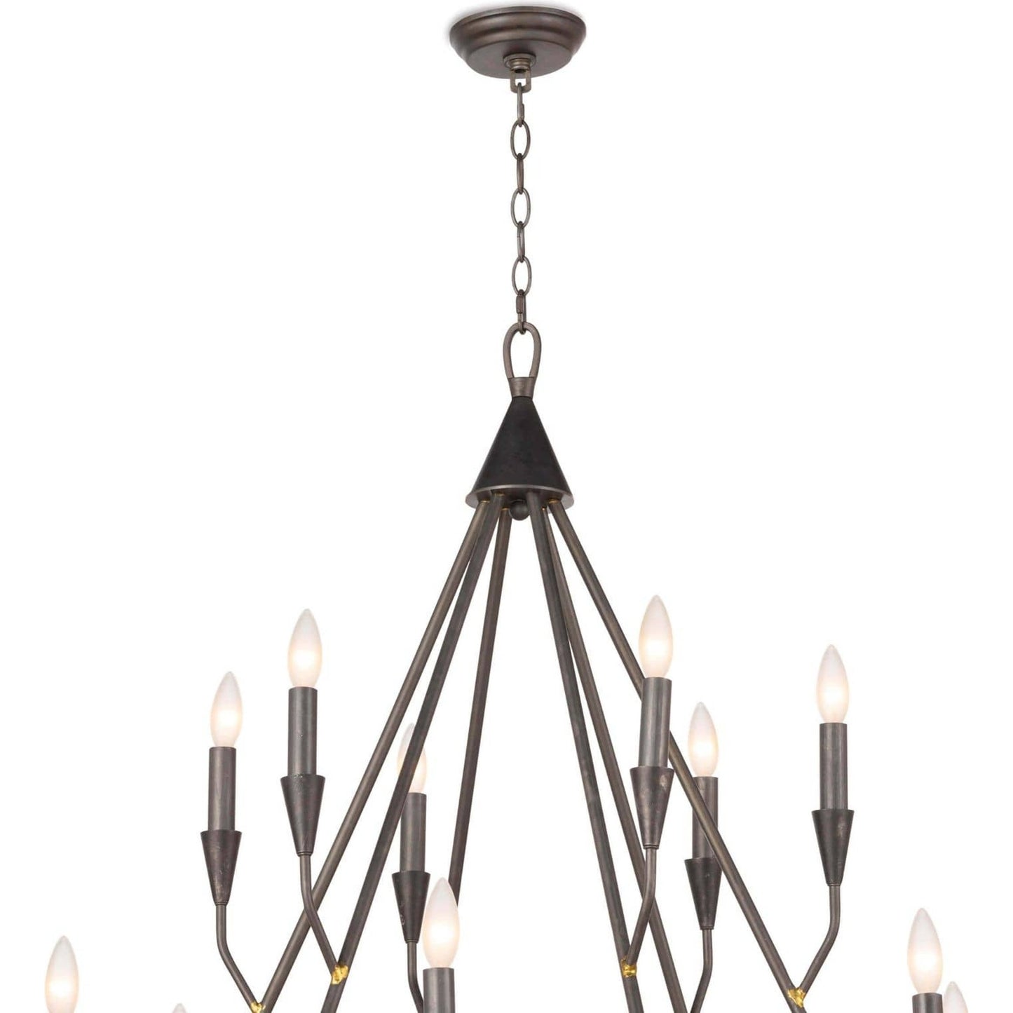 003 S-341696 | Additional Silo | Sierra Chandelier by Regina Andrew in ebony and blackened steel. Made from steel in a transitional style.