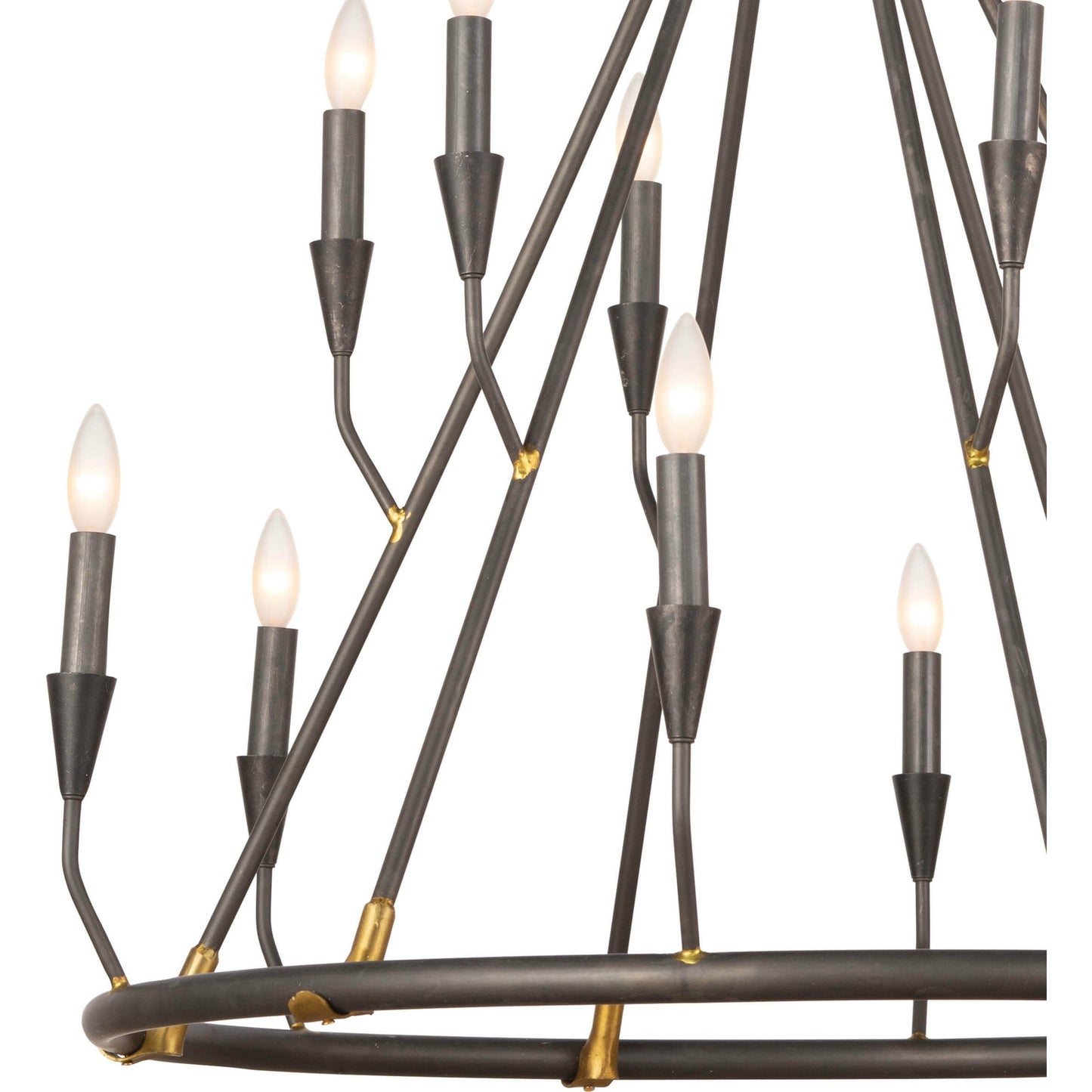 005 S-341696 | Additional Silo | Sierra Chandelier by Regina Andrew in ebony and blackened steel. Made from steel in a transitional style.
