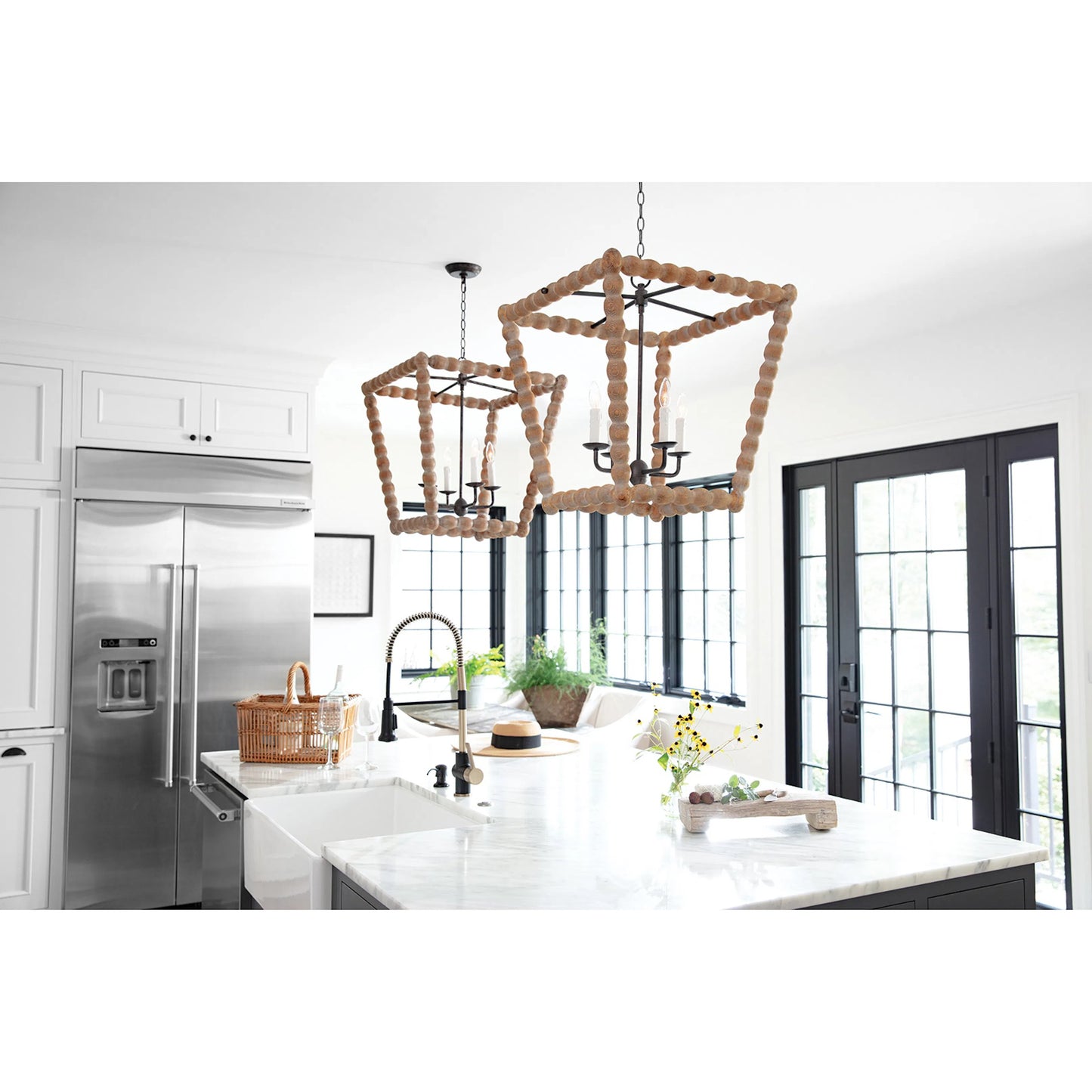 010 SR-770029 | Lifestyle | Perennial Lantern by Regina Andrew in natural. Made from birch wood in a cottage & farmhouse style.